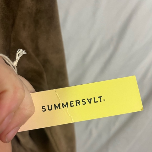 Summersalt NWT The Plush Velour Relaxed Crew Brown Sweatshirt- Size Medium - Picture 5 of 9